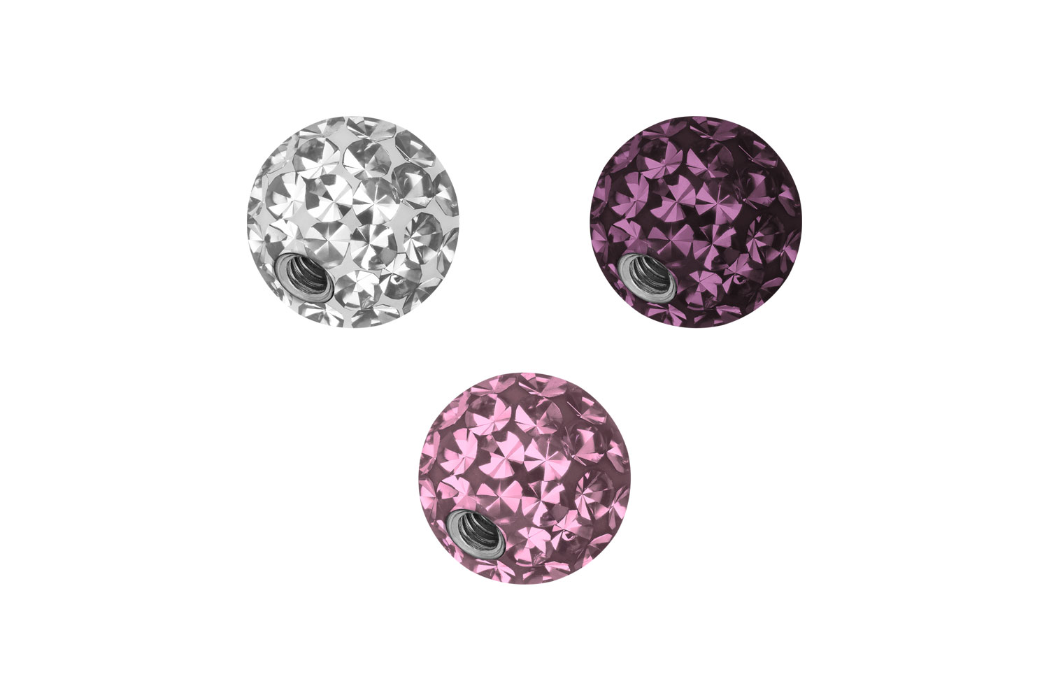 SET Chirurgenstahl Schraubkugel EPOXY von Piercingline